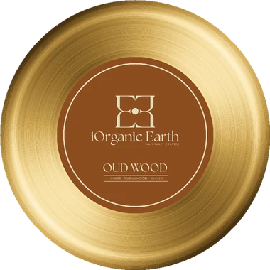 Premium lid of the 200g Oud Wood candle