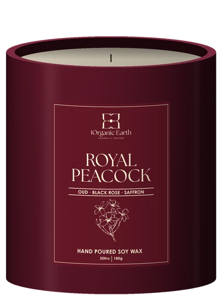 Royal Peacock candle, 180g